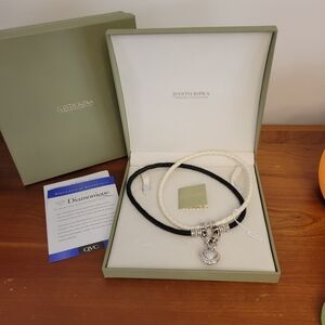 Judith Ripka Silver Heart Pendant Necklace